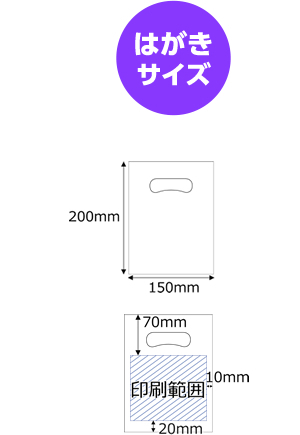 はがきサイズ